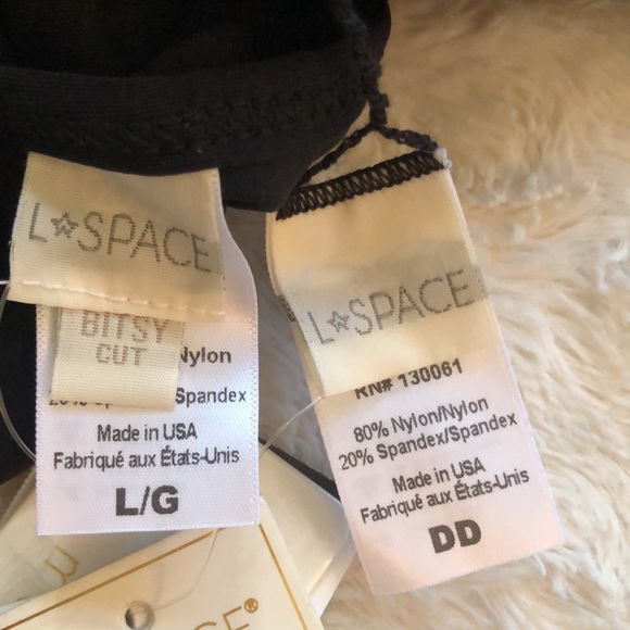 L*Space Flynn Bikini Set Whiplash Bottom NWT DD Large - Picture 11 of 11